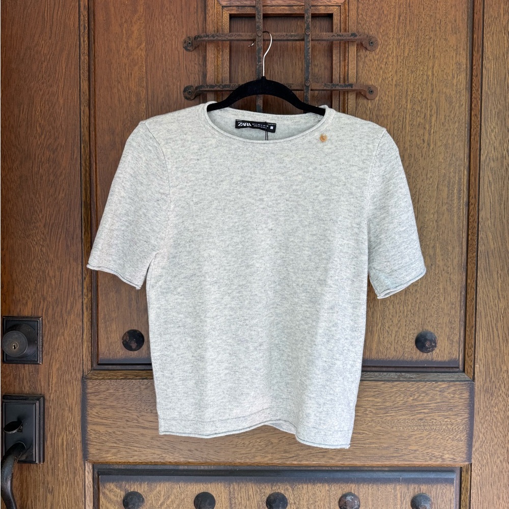 Zara Women Gray Top Size S, M